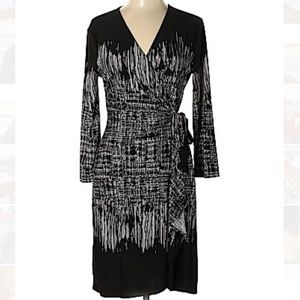 Like New! BCBG Max Azria Adele Wrap Dress L-Petite